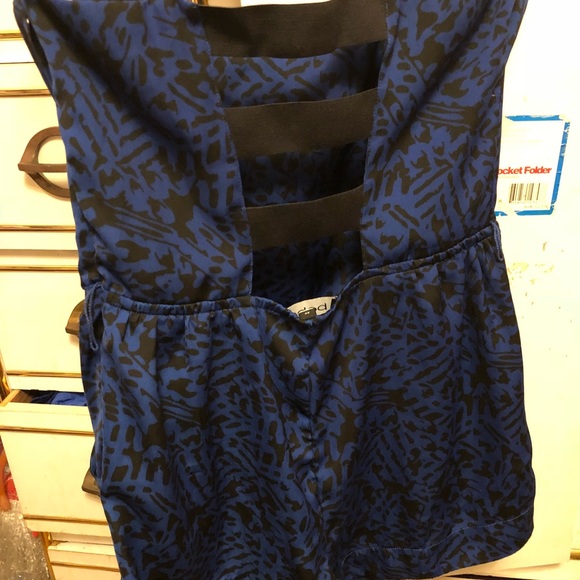 Blue and Black Romper - Picture 1 of 3